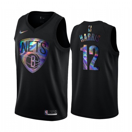 Herren NBA Brooklyn Nets Trikot Joe Harris 12 Iridescent HWC Collection Swingman